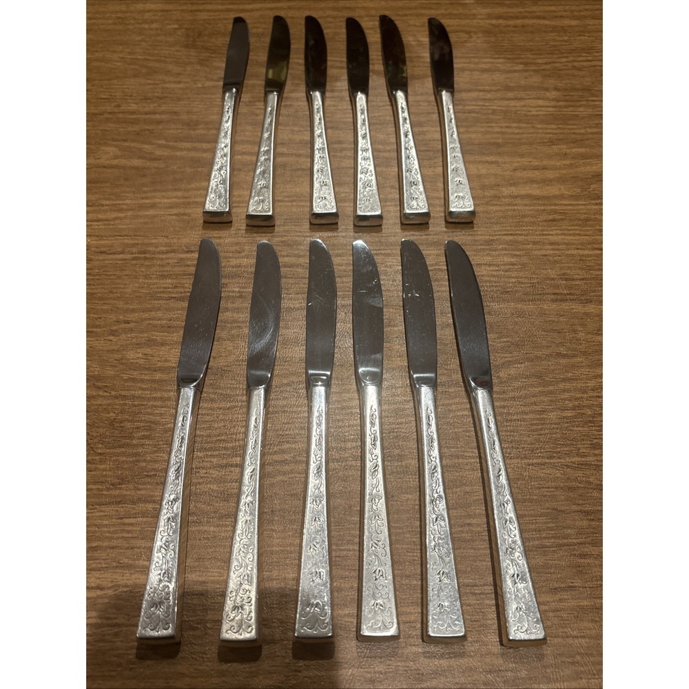1847 Rogers Bros SILVER LACE Knife IS Silverplate -Set of 12